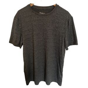 Quince Mens Flowknit Ultra-Soft Performance Tee Large Short Sleeve Grey Capsule